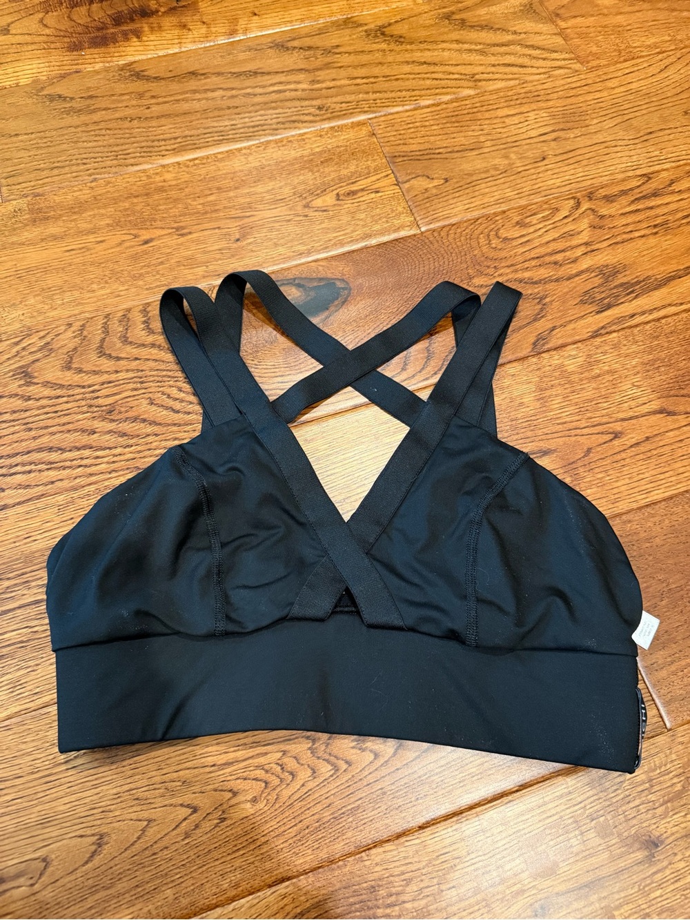 MICHI Black Criss-Cross Sports Bra, Size L